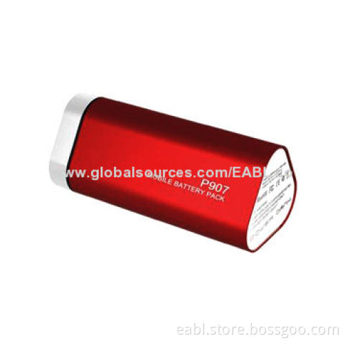 Portable power bank, 6,600mAh, 5V/1A,three i8650 lithium battery cell